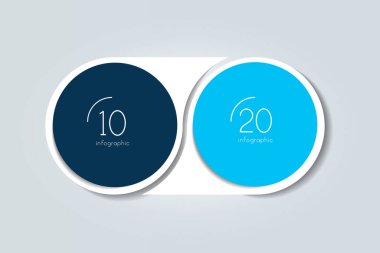 İki element şeması, diyagram. Bilgi şablonu.