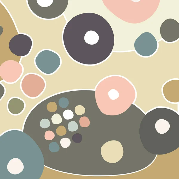Modèle Cercles Colorés Points Vecteur — Image vectorielle