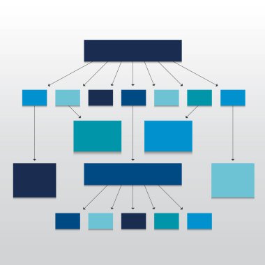Fowchart. Renkli gölgeler düzeni.