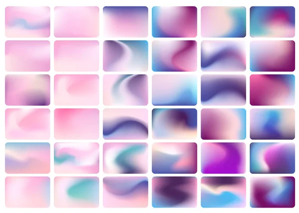 Holografické Barevné Pozadí Přechodu Sada Růžových Textur Vektor — Stockový vektor