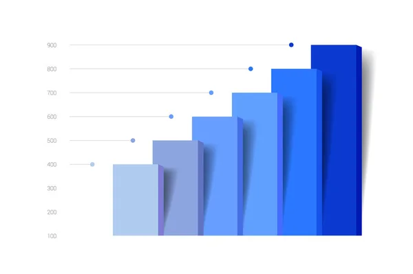 Gráfico Gráfico Colunas Elemento Infográfico — Vetor de Stock