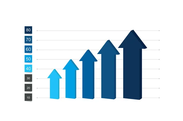 Gráfico Gráfico Estilo Elemento Infográfico — Archivo Imágenes Vectoriales