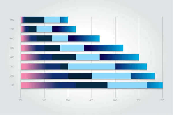 Płaska Mapa Wykres Prostu Kolor Edytowalny Elementy Infografiki — Wektor stockowy