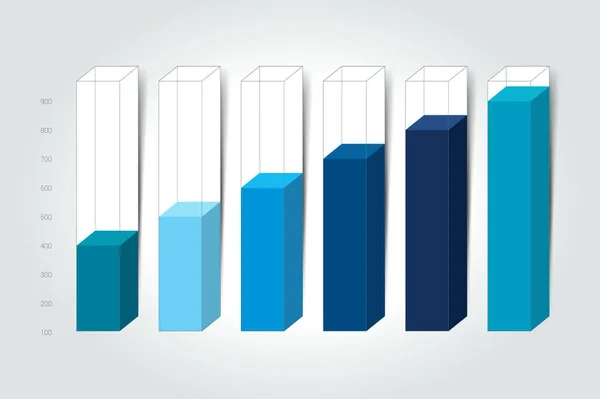 Gráfico Gráfico Columnas Elemento Infográfico — Vector de stock