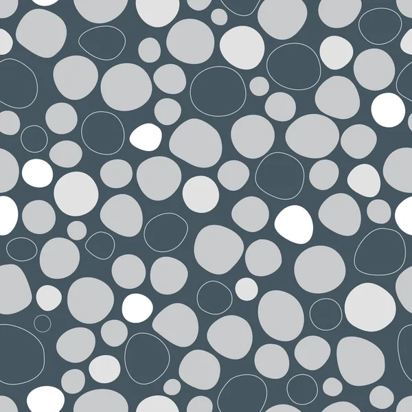 Pois Cercles Répétition Sans Couture Cercles Motif Points Vecteur — Image vectorielle