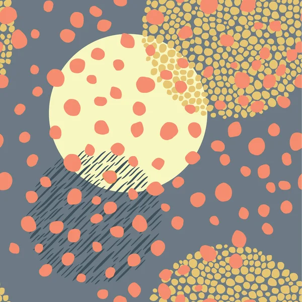 Ripeti Pattern Cerchi Colorati Punti Vettore — Vettoriale Stock