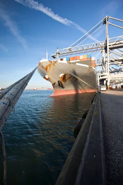 Kontejnerová loď — Stock fotografie