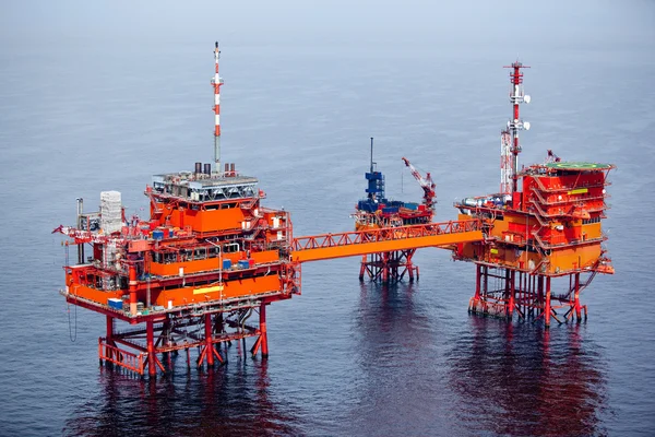 Offshore boren naar olie — Stockfoto