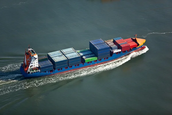 Cargo barge Stock Image