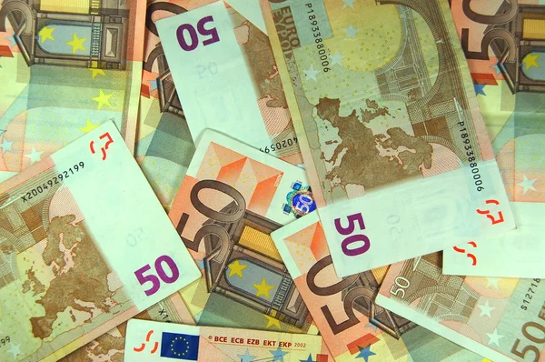 Billets en euros — Photo