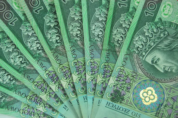 Polskie banknoty — Zdjęcie stockowe