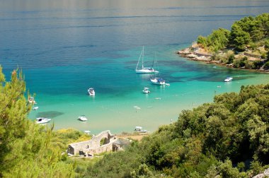 lovrecina - kumlu plaj brac Adası, Hırvatistan