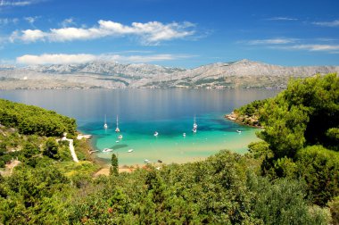 lovrecina - kumlu plaj brac Adası, Hırvatistan