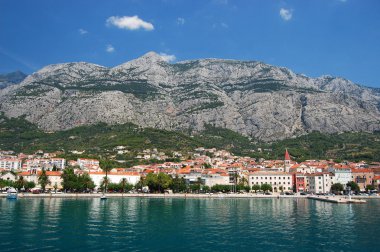 muhteşem yaz peyzaj makarska Dalmaçya, Hırvatistan
