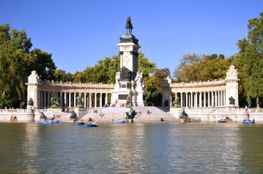 estanque grande, retiro park, Madrid, İspanya