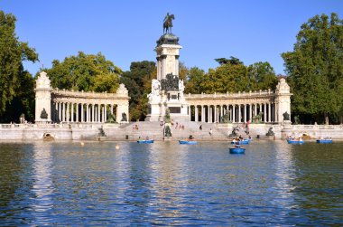 estanque grande, retiro park, Madrid, İspanya