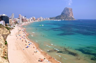 kumlu plaj calpe, İspanya