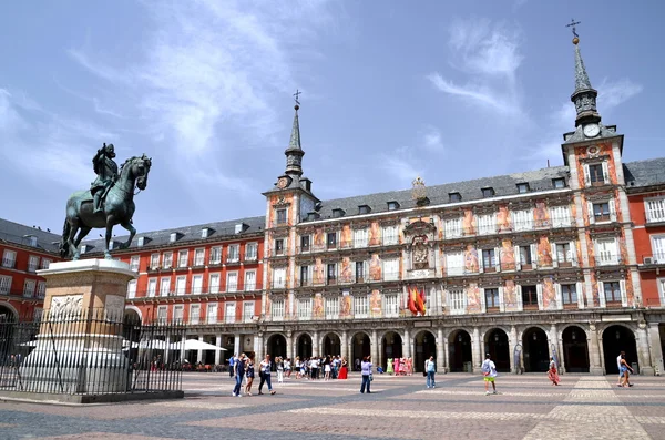 Plaza Mayor a Madrid, Spagna — Foto Stock