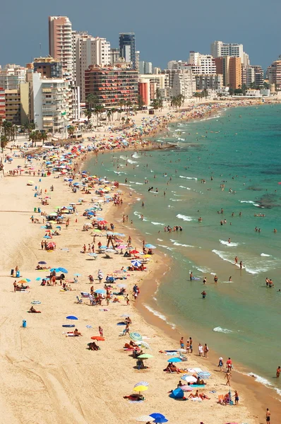 Sandstranden i calpe, Spanien — Stockfoto