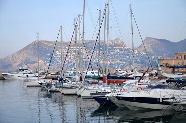 Marina in calpe, Spanje — Stockfoto