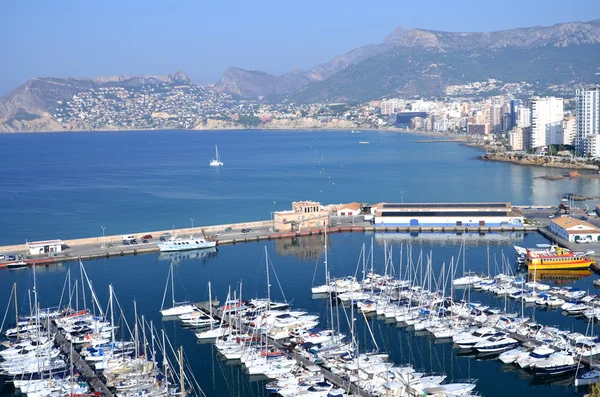 Spiaggia di sabbia a Calpe, Spagna — Foto Stock