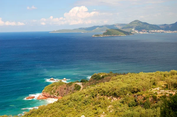 Bela paisagem do mar Adriático em Montenegro — Fotografia de Stock