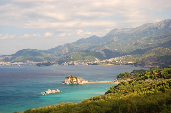 美丽风景的亚德里亚海在黑山 — 图库照片