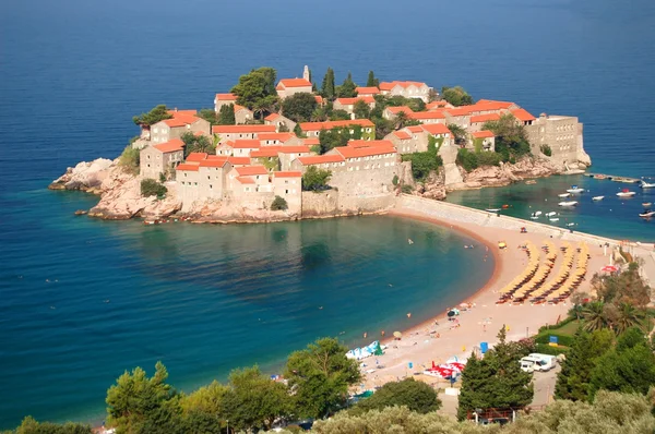 Sveti Stefan en Montenegro — Foto de Stock