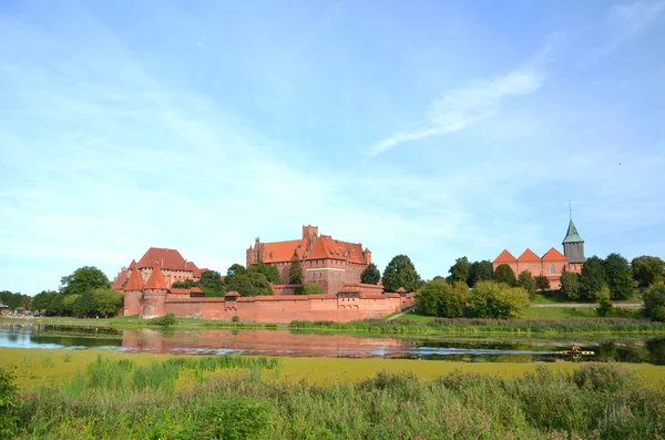 Castillo de Malbork en la región de Pomerania, Polonia — Foto de Stock