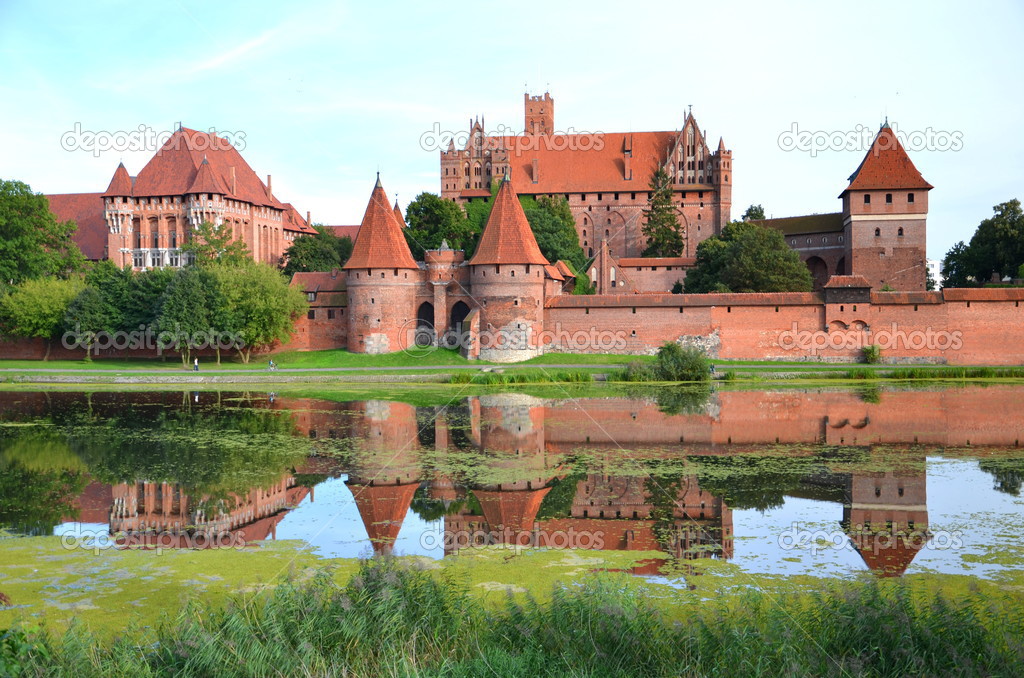 Malbork castle in Pomerania region, Poland