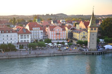 Lindau lake bodensee, Almanya üzerinde liman