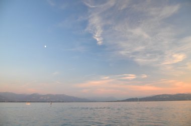 lake bodensee Almanya tarihinde Moody alacakaranlık