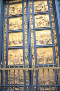 cennet lorenzo tarafından seçkin altın kapıları ghiberti, vaftizhane san Giovanni, Floransa, İtalya