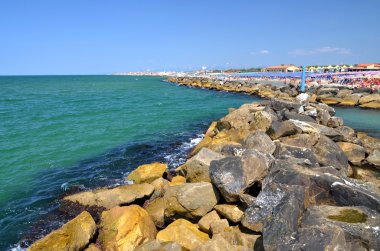 marina di pisa, Toskana İtalya güzel plajda ısmarlayarak