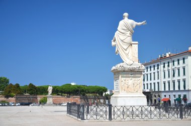 III. ferdinand Grandük piazza üzerinde heykeli della republica Livorno, İtalya
