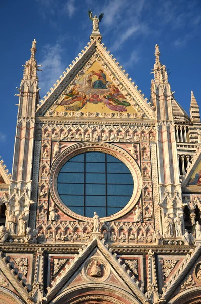 Magnificent marble cathedral in Siena, Italy — Stock Photo, Image