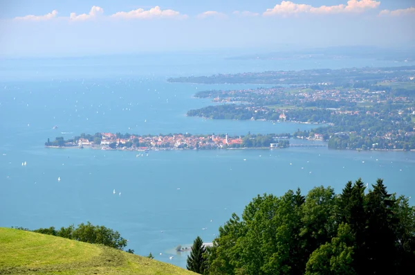 Nádherný výhled na lindau u jezera bodensee, Německo — Stock fotografie