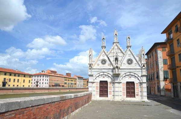 圣玛丽亚教堂 della 脊柱在比萨，在意大利托斯卡纳 — 图库照片