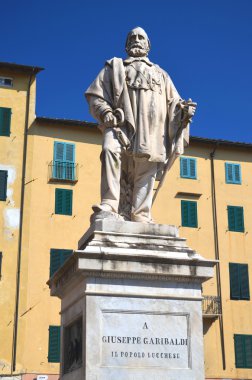 giuseppe garibaldi Lucca, Toskana İtalya heykeli