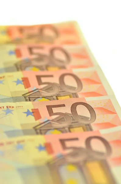 Billetes de 50 euros — Foto de Stock