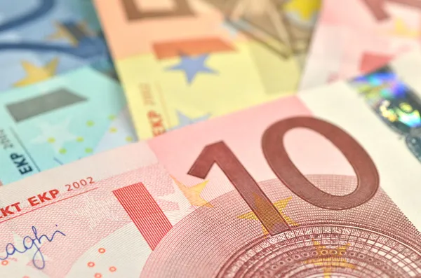 Verschiedene Euro-Banknoten — Stockfoto