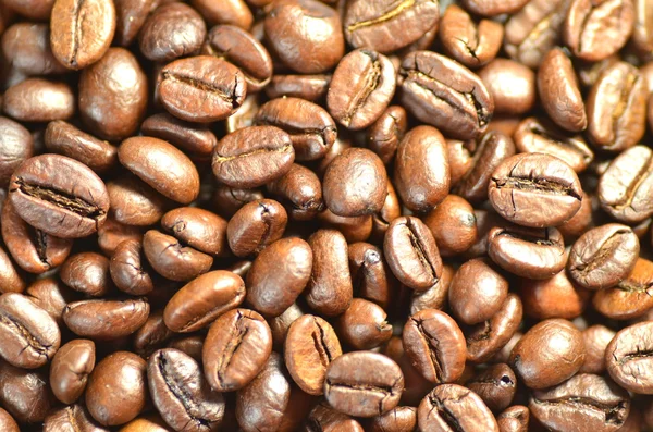 Roasted coffee beans for background — Stock Photo, Image