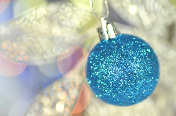 Carnival decoration, colored ball on bokeh background — Stock Photo, Image