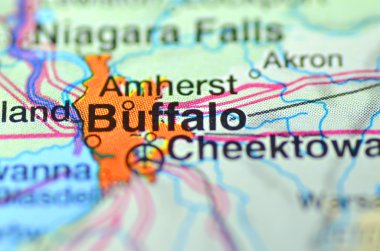 Buffalo, new York'ta ABD harita