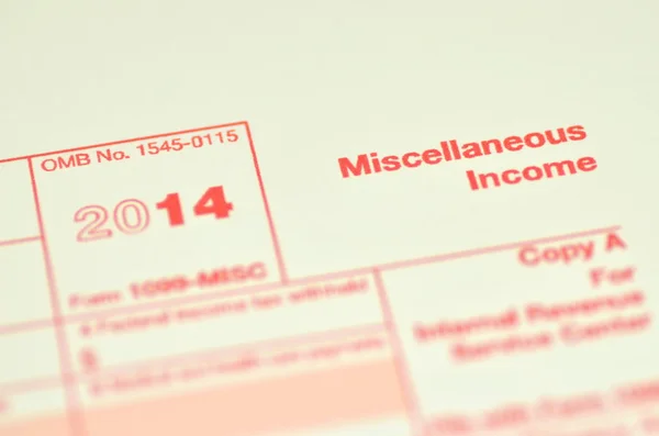 Closeup of us tax forms — Stock Photo, Image