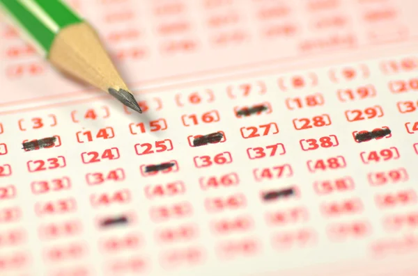 piyango bileti closeup