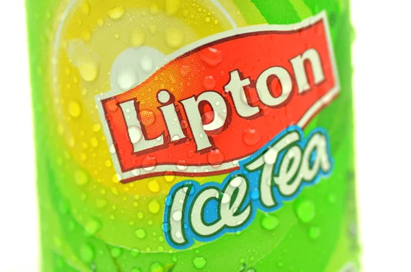 Kutu lipton Ice buz çay içecek — Stok fotoğraf