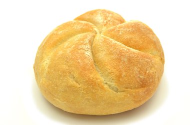 Beyaz arka plan üzerinde izole lezzetli topuz