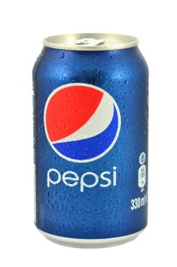 Can of Pepsi drink isolated on white background clipart