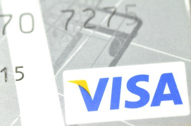 visa kredi kartı closeup